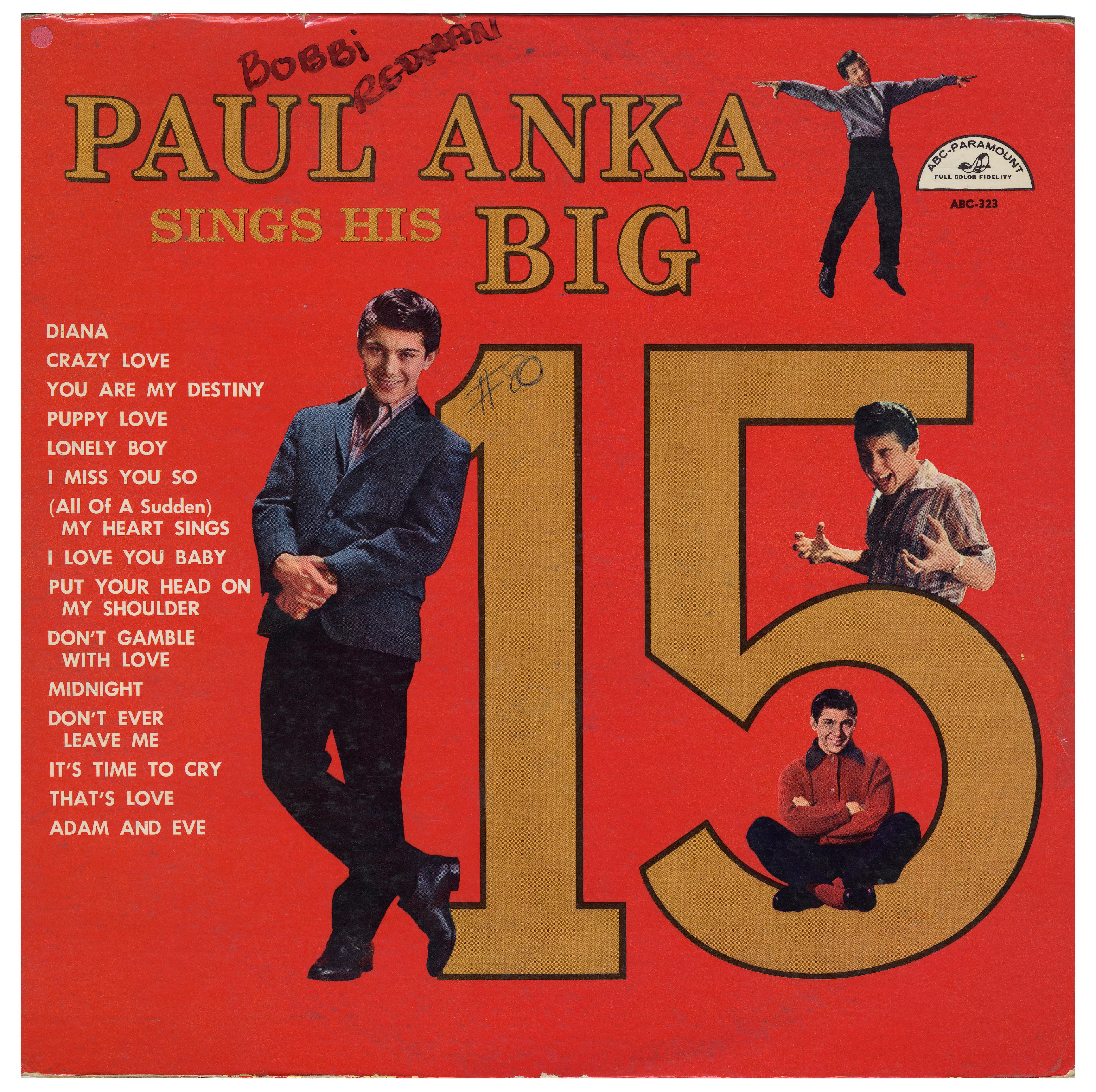 Paul Anka / Paul Anka Sings His Big 15 / 1959