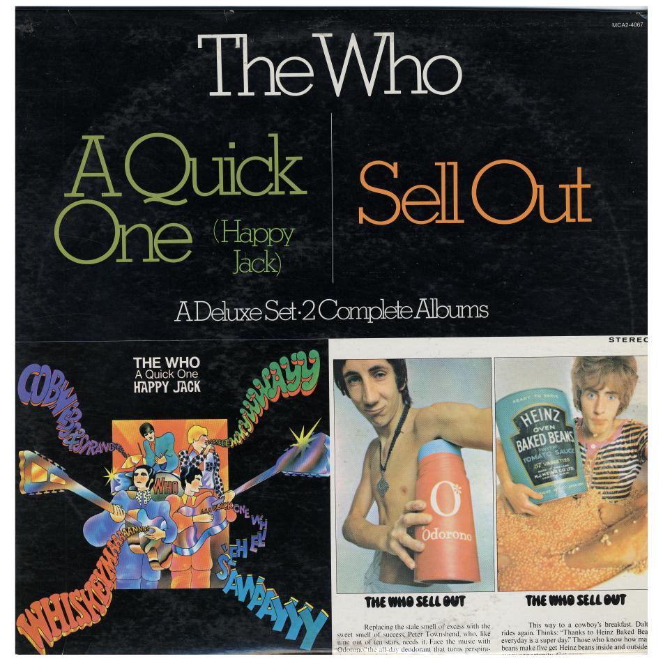 The Who / A Quick One (Happy Jack)/Sellout / 1980